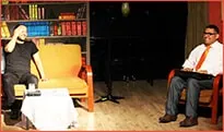 Buca yaratıcı drama ve temel oyunculuk kadrosu sahnede
